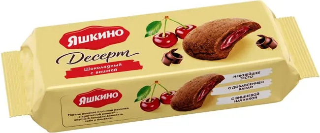 Desert shokoladli va gilosli Yashkino 165 gr