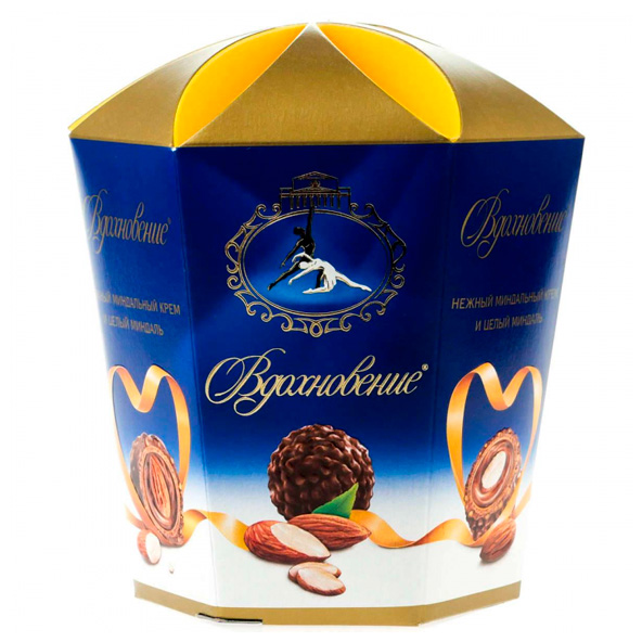 Vdoxnaveniye Shokoladli yong'oq kremi bilan konfet, 150gr