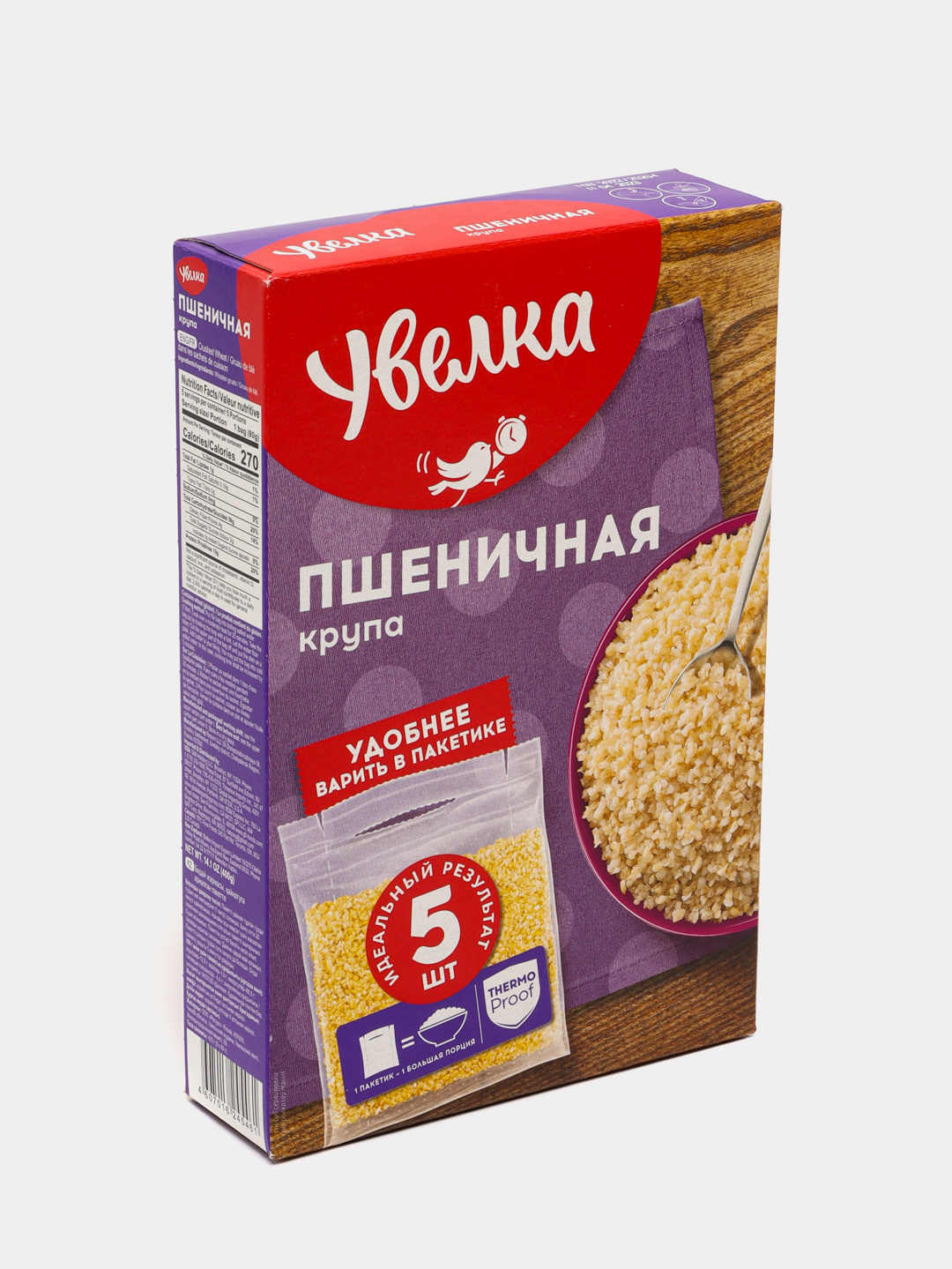 Крупа пшеничная Увелка, 80 г * 5 шт