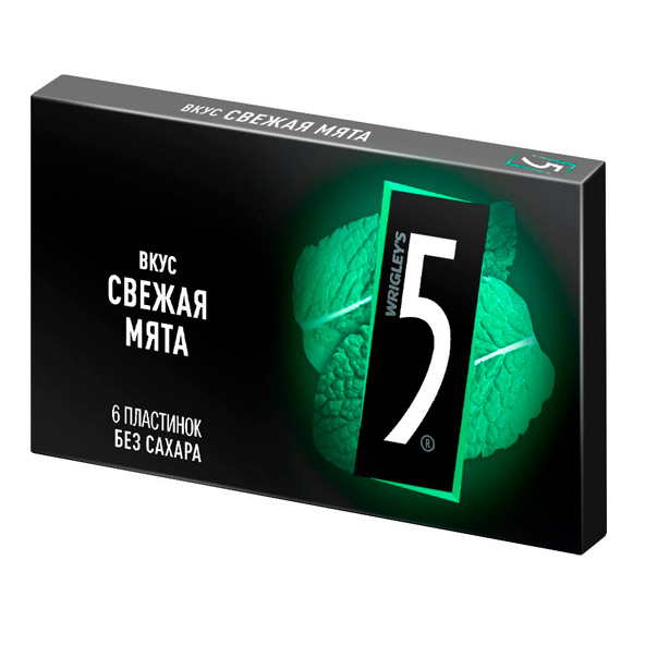 Five "5" saqichi yalpiz ta'mli