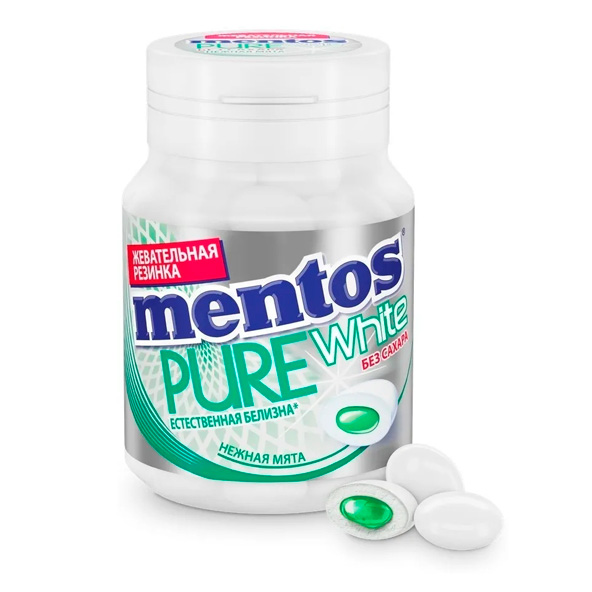 Mentos Pure Fresh yomshoq yalpiz ta'mli saqich 54 gr
