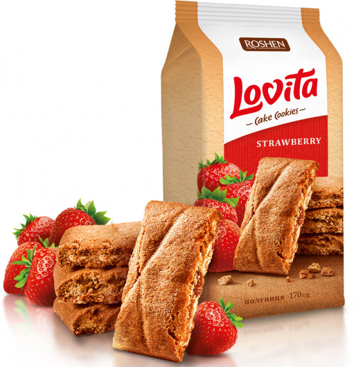 Qulupnayli kek pechenyelari Lovita