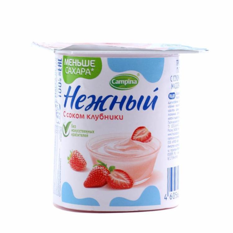 Yogurt Nejniy qulupnay sharbati bilan 1,2% 100g