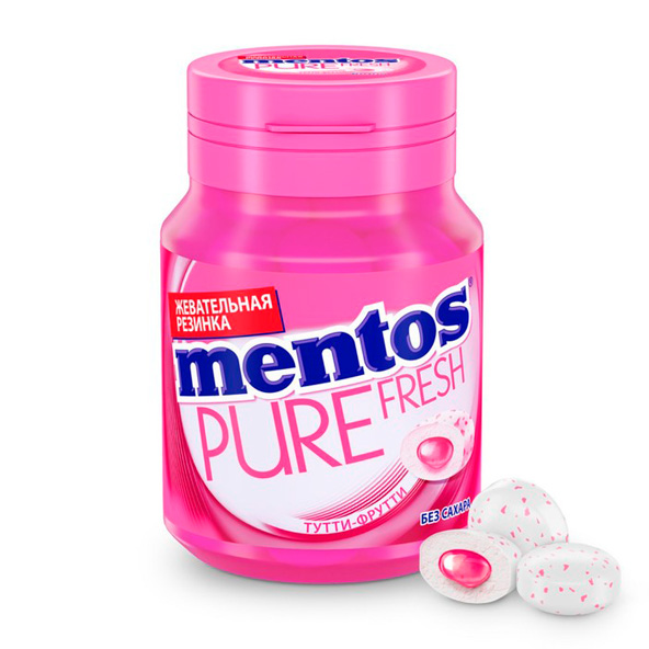 Mentos Pure Fresh uzum tutti frutti saqich 54 gr