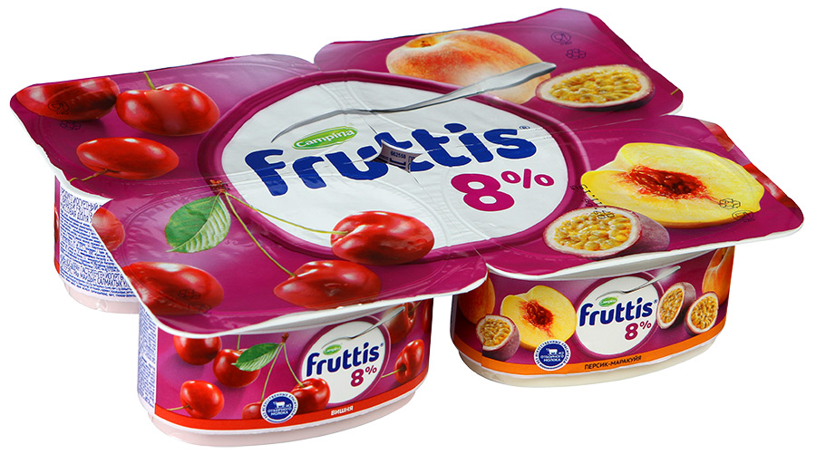 Yogurt Fruttis shaftoli 8% 115 gr