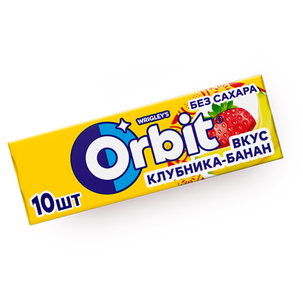 Orbit saqichlari qlupnay va banan ta'mli 13.6 gr
