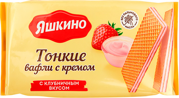 Kremli vafli qulupnay ta'mli Yashkino 200 gr