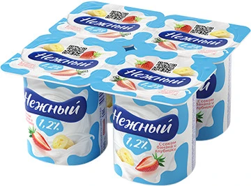 Yogurt 1.2% klubnika Nejniy 100 gr